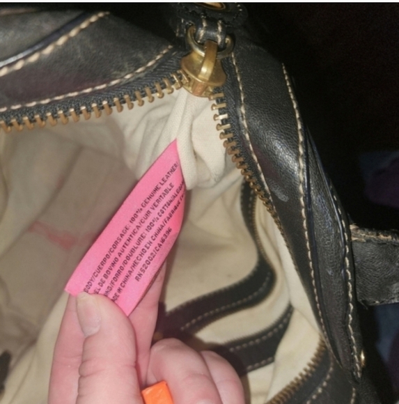 🍂🍁Y2K VERY RARE JUICY COUTURE REAL LEATHER SATCHEL - Picture 8 of 9